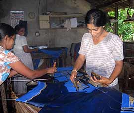 Sri Lanka - Batikfabrik in Bentota